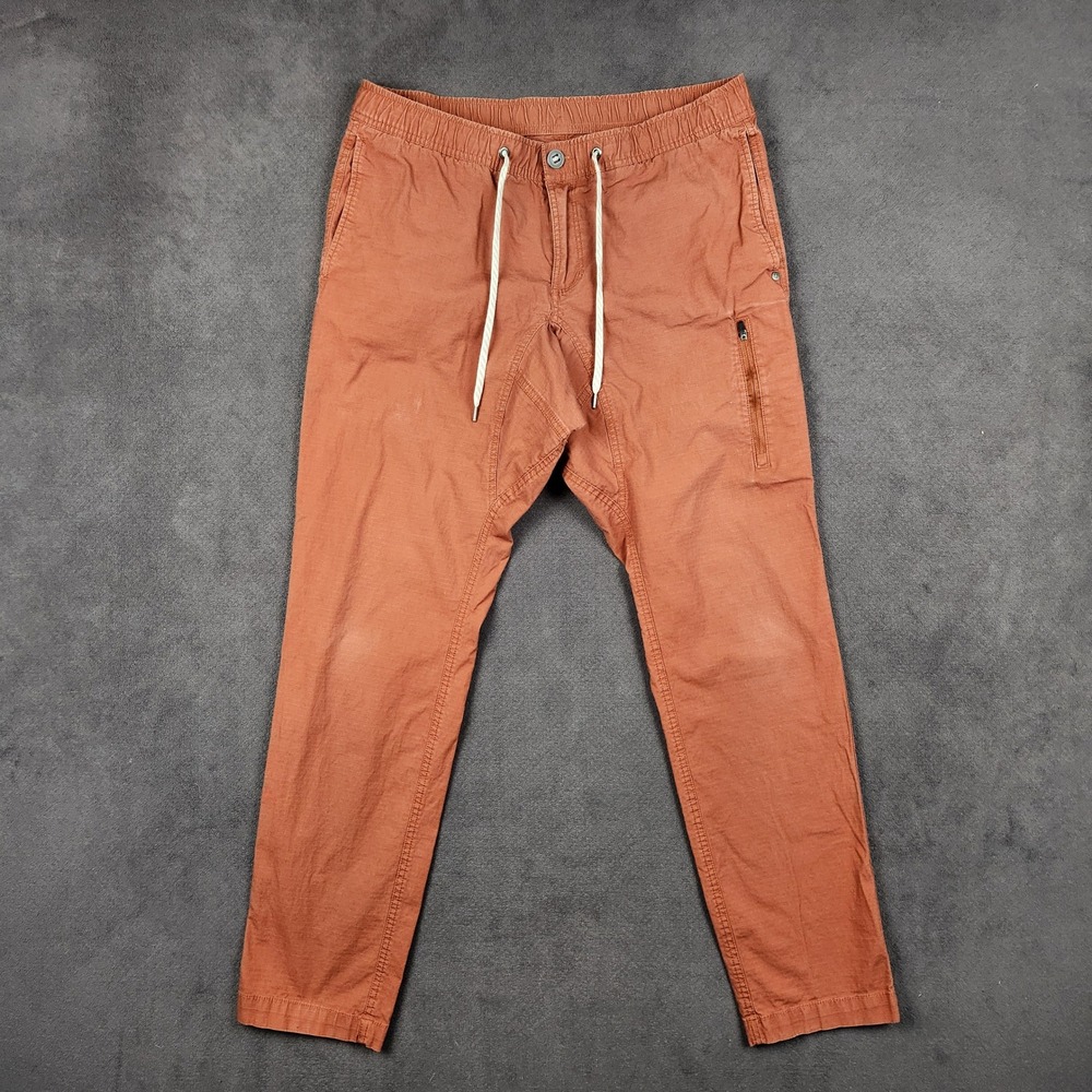 Vuori Ripstop Climber Pants Mens Large 34x32 Copper Utility Stretch Hiking